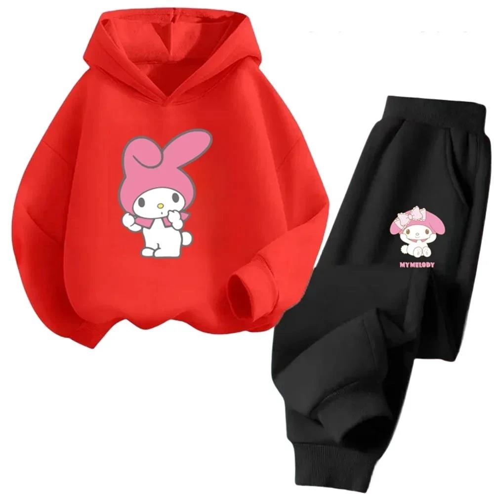 thumbnail image 1 of Sudadera con capucha y estampado de dibujos animados de Sanrio Melody para niñas, primavera y otoño de 2024, 1 of 4