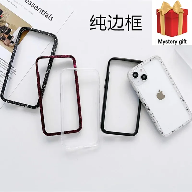 2024 Nuova Custodia Per Telefono Laterale Con Cornice Paraurti 3D Flash Point Per Iphone 15 14 13 12 Pro Max 15 14 Plus 12 13 Mini Cover Posteriore Pr