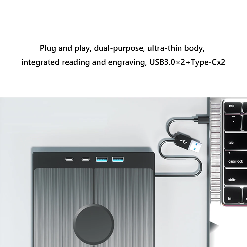 7 in 1 External CD/DVD Drive CD/DVD Disk Drive Player Burner Reader Writer 1 TF/SD Card Slots USB 3.0 Optical Drives for Laptop