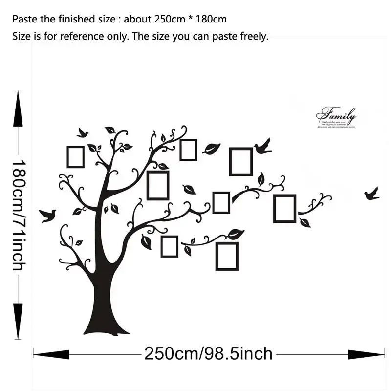 DIY Family Tree Wall Sticker Decal
