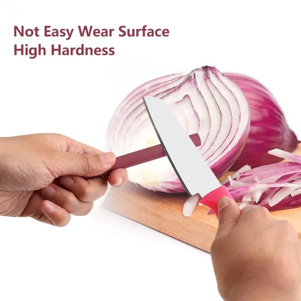 1Pc High Quality Red Cone Oil Stone Polishing Ruby Stone New Sharpener Cone Ruby Abrasive Whetstone Home Kitchen Tools