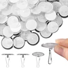 60 Pcs Self Adhesive Ceiling Hooks, Clear Sticky Hooks For Hanging, Removable Sticker Hooks, No Drill Ceiling Hook 1