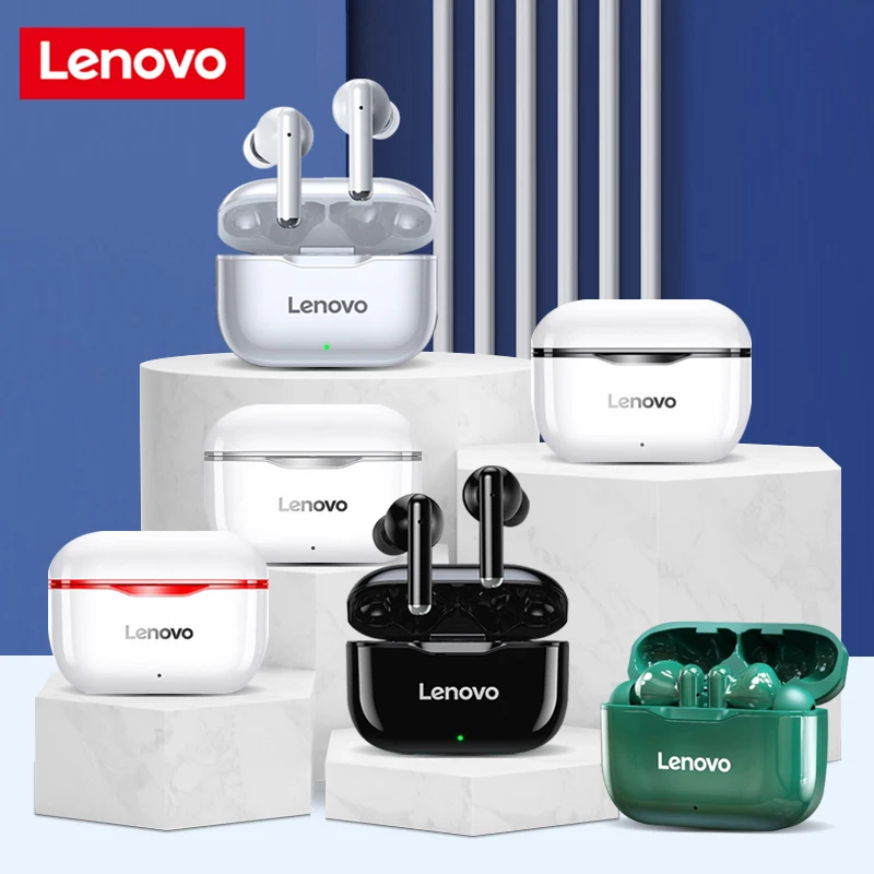

Беспроводные Bluetooth наушники Lenovo LP1, TWS наушники, игровая гарнитура с микрофоном, водонепроницаемые наушники-вкладыши, шумоподавление, оригинал