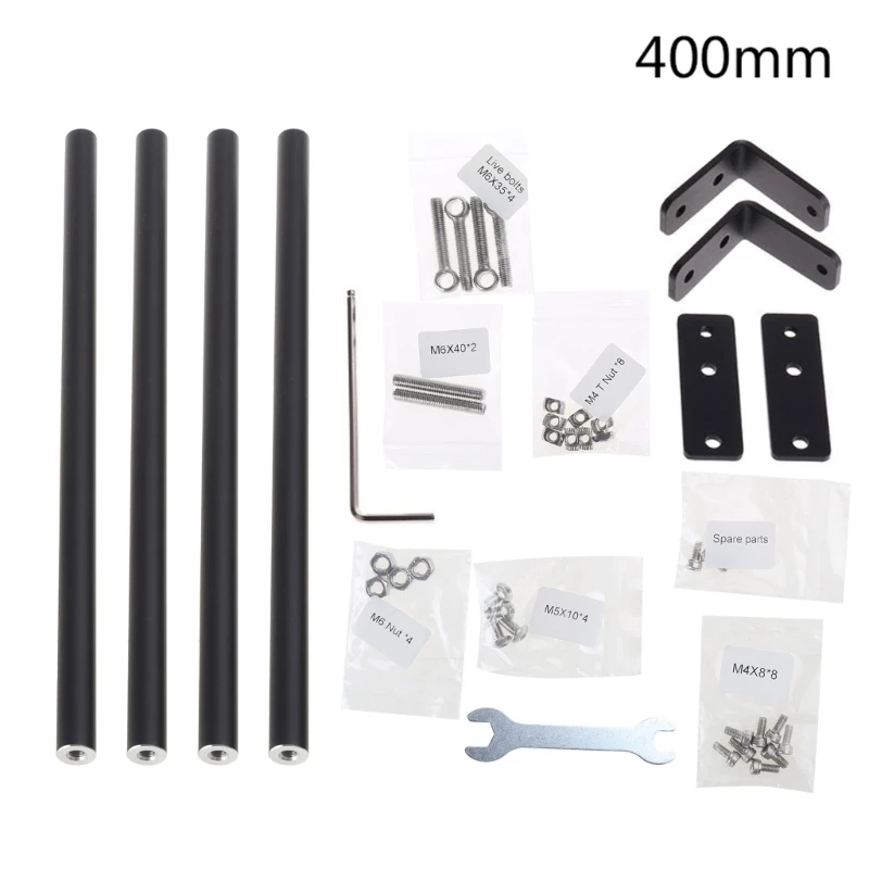 

Upgraded Version 3D Printer Parts Full Supporting Rod Kit Set for CR-10/CR-10S/CR-10 S4/TEVO for CR-10 S5 Printers Accessories