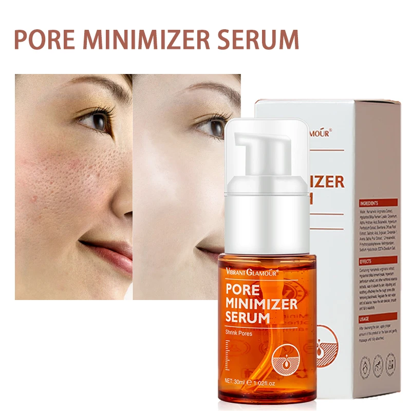 

30ml Pore Shrinking Serum Salicylic Fruit Acid Essence Smooth Pores Anti Aging Whitening Moisturizing Skin Care Product