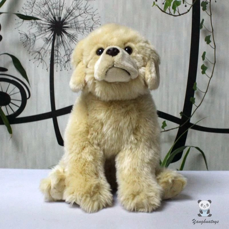 

Cute Stuffed Dogs Toy Real Life Plush Golden Retriever Dolls Children Birthday Gifts For Girlfriend