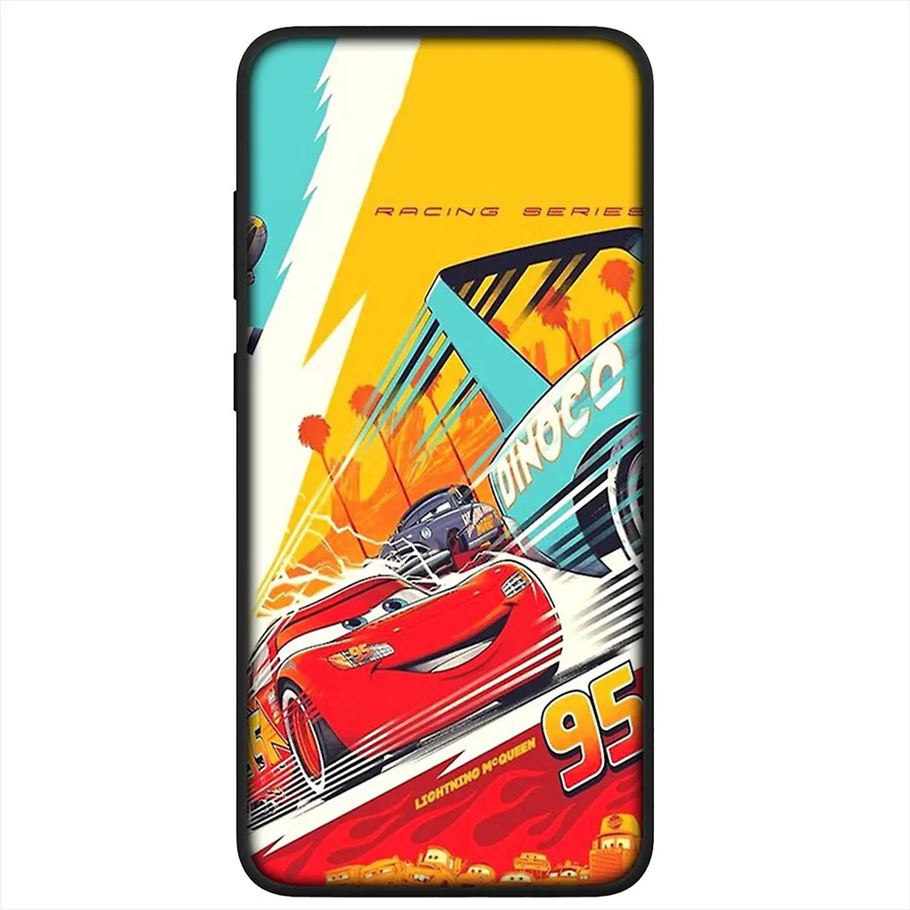 Slim Case extra dünn kompatibel mit Samsung Galaxy S21 5G Silikon  Handyhülle transparent Hülle Cars Disney Pixar Lightning McQueen 95