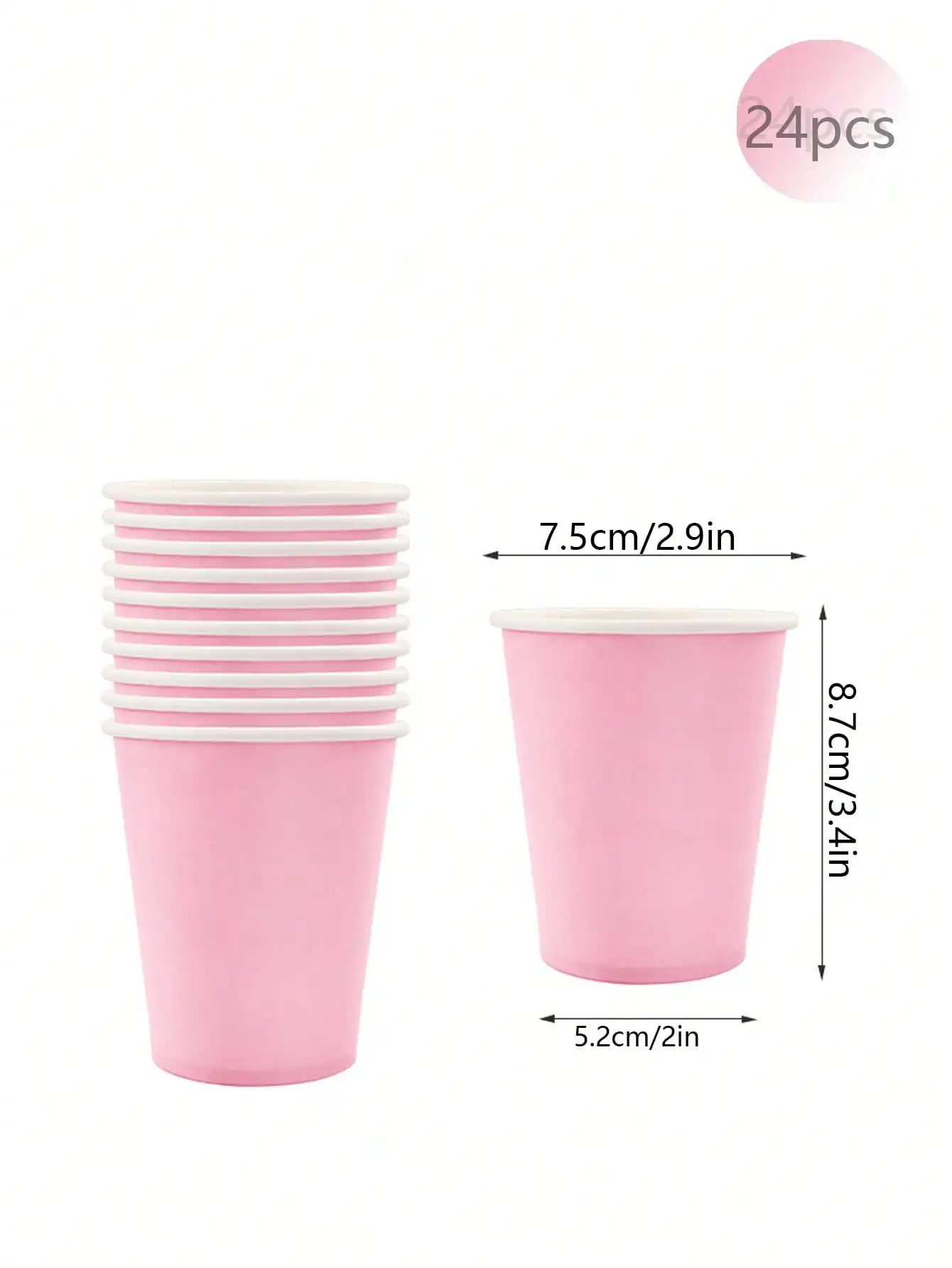 Pink Party Supplies Set - Disposable Plates Spoons Forks Knives