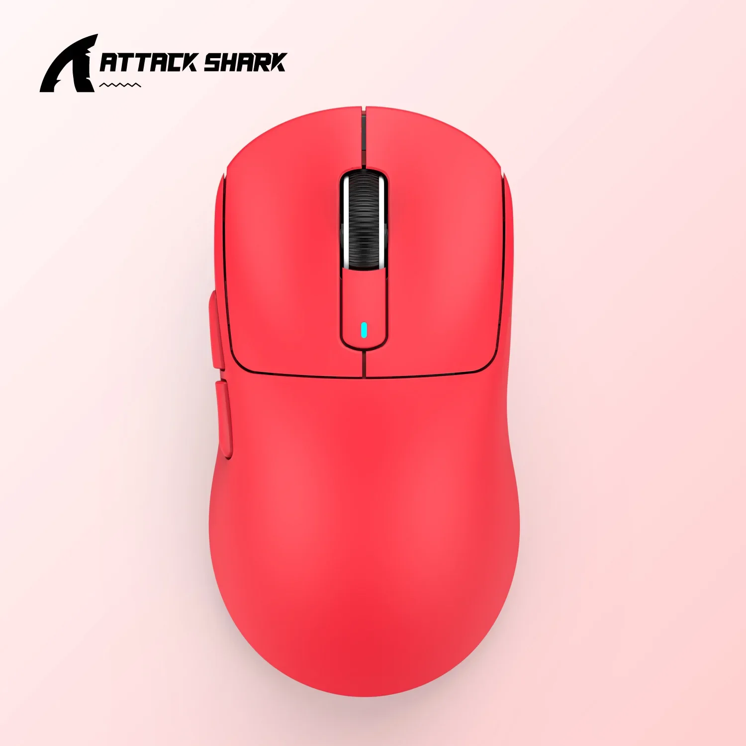  ATTACK SHARK X3 Lightweight Wireless Gaming Mouse with Tri-Mode  2.4G/USB-C Wired/Bluetooth,Up to 26K DPI, PAW3395 Optical Sensor,Kailh  GM8.0 Switch,5 programmable Buttons for PC/Laptop/Win/Mac(Red) : Video Games