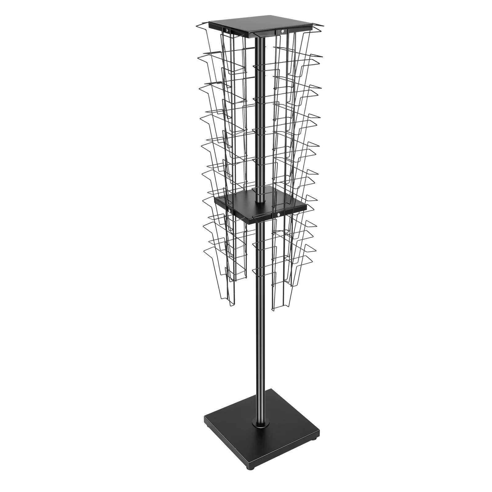 36 Pockets-Rotating Magazine Rack Holder Brochure Display Stand Comic Book Flyer Literature Display Stand 5