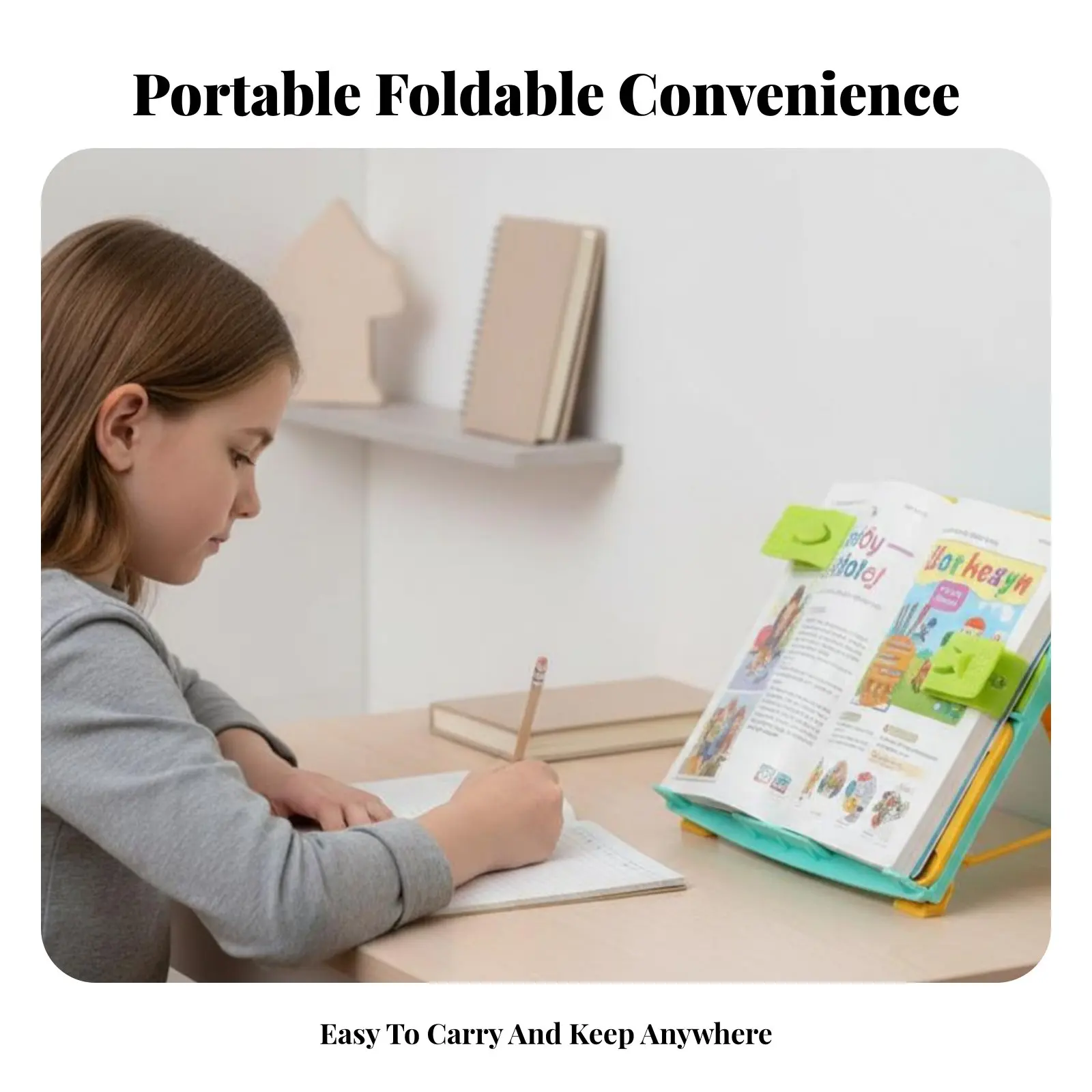 조정 가능한 데스크탑 책꽂이, 다각도 조절, 문학적 도움, 독자들을 위한 다기능 핸드스프리미티브, 책상용