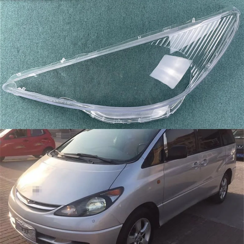 

For Toyota Estima 2000 2001 2002 2003 Headlight Lamp Shade Special Transparent Lampshade Shell Headlamps Cover Plexiglass