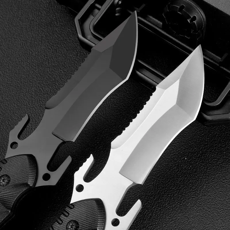 Coltello da Esterno Portatile Utensile Bushcraft Piccola Lama Fissa per Campeggio Escursionismo Caccia Attrezzatura EDC - immagine 5