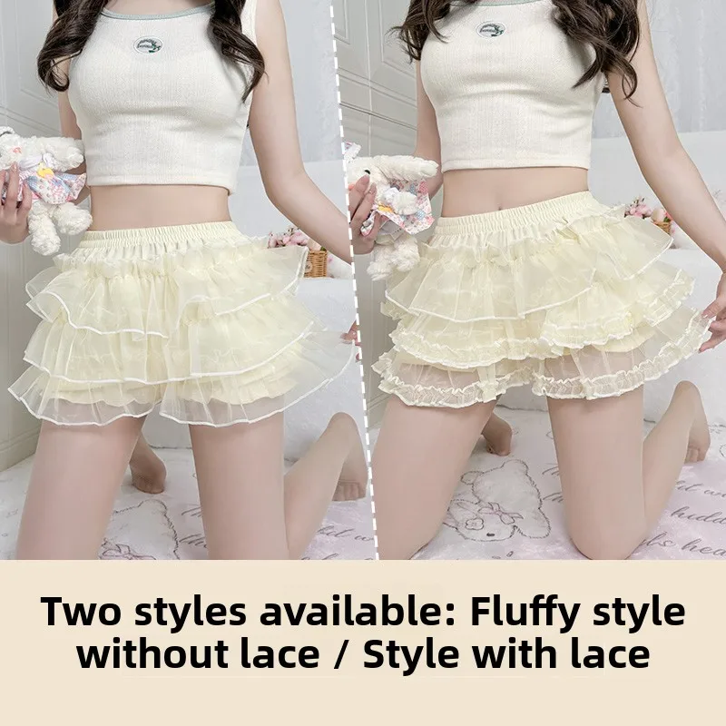 Se orts Bot Layer Pumpkin Skirt Support Cake Skirt Anti Exposure JK Multi Layer Fluffy Summer Cute Dog ort Casual