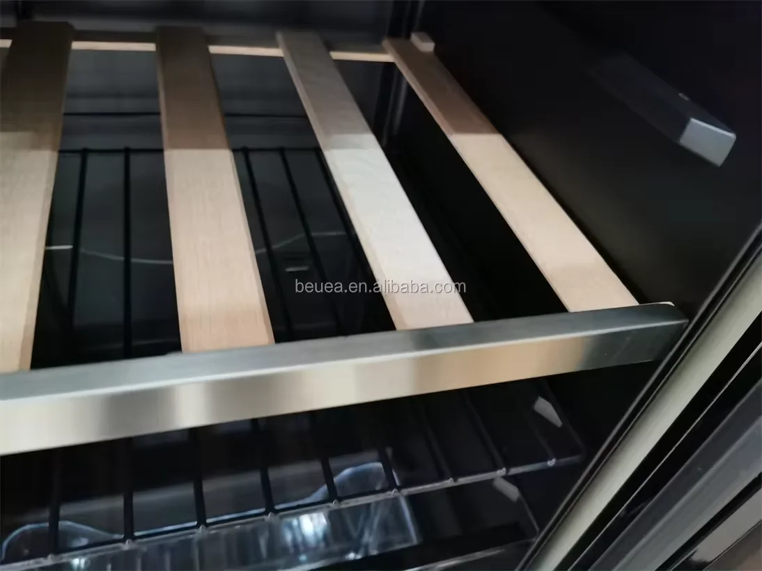 165 Bottles red wine showcase fan cooling wine cellar cooling unit two temperature chamber refrigerator