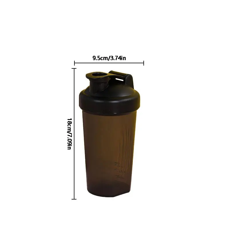 Sports Water Bottle Sports Water Cup Whey Protein Powder Mixing Bottle Fitness Gym Shaker Outdoor Portable Plastic Drink Cup