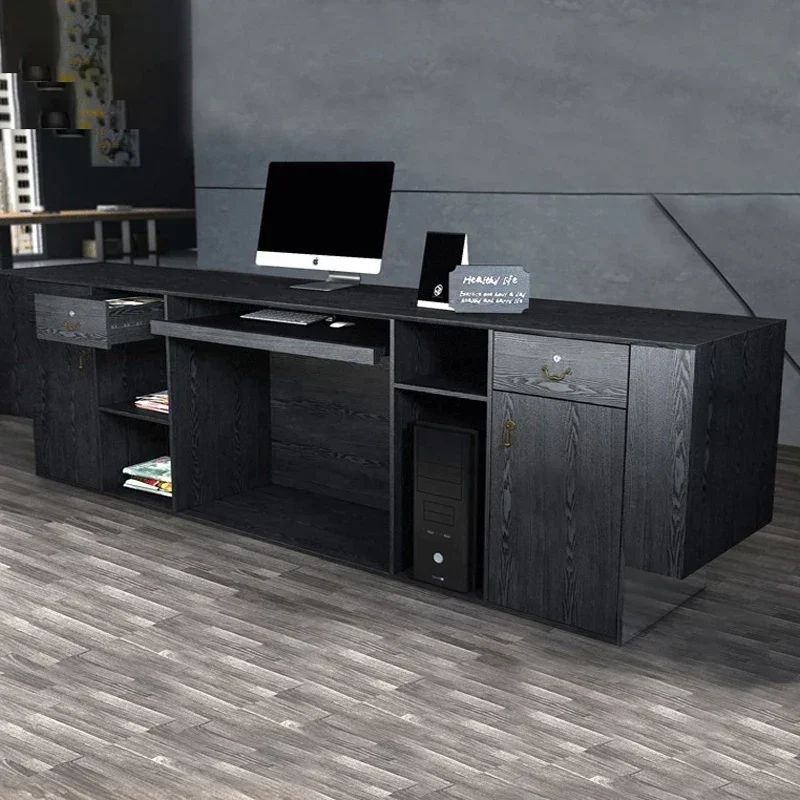 Vintage Industrial Style Company Front Desk Reception Desk Dance Room Beauty Salon Bar Counter Clothing Store Cashier Simpl