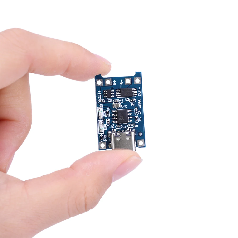 10pcs 5V 1A 18650 TP4056 Lithium Battery Charger Module Charging Board With Protection Dual Functions 1A Li-ion