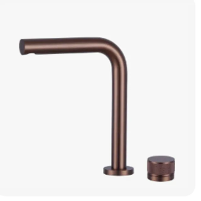 ก๊อกน้ําในห้องน้ําแยกส่วน ความสูงของอ่างล้างหน้าและความกว้าง ก๊อกผสมอ่างล้างหน้า ก๊อกเดี่ยวจับควบคุมแบบหมุน ก๊อกน้ําอ่างล้างหน้าร้อนและเย็น 1