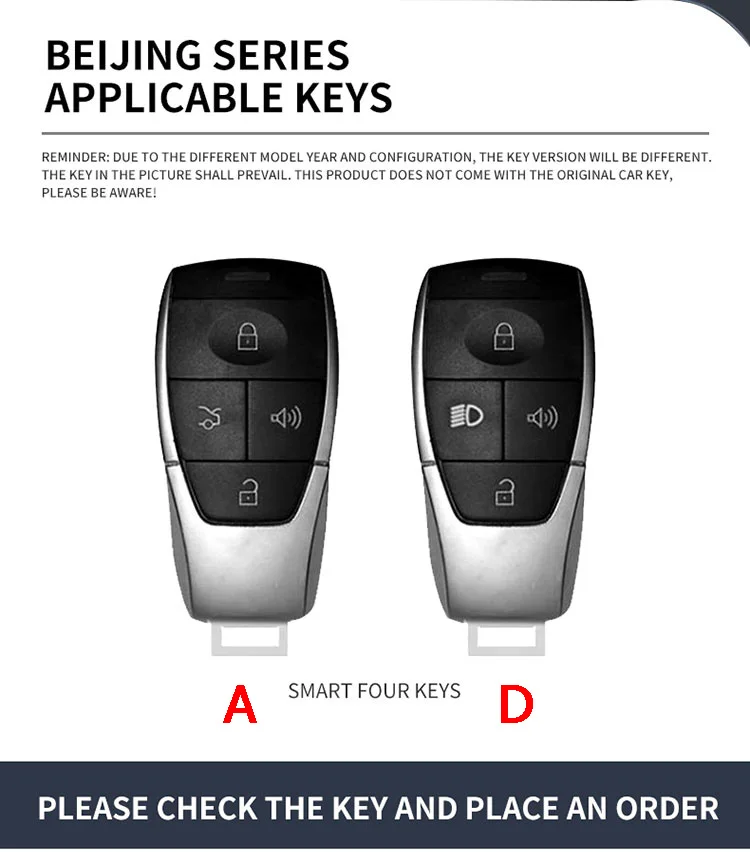 Key Case TPU Car Remote Key Case Fob Cover Holder Shell For Baic Beijing BJ40 PLUS EX5 EU5 EC5 BJ80 U7 X7 Keyless Keychain