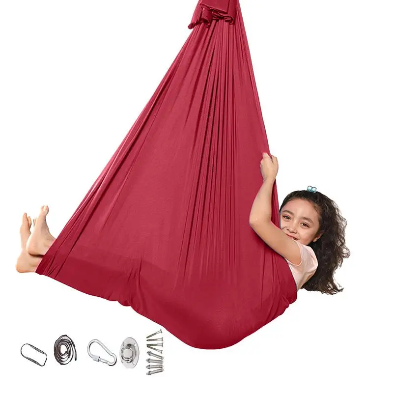 

Cuddle Sensory Swing Indoor And Outdoor Sensory Cuddle Hammock 360 Degree Rotation Calming Swing For Sitting Lying Down Standing