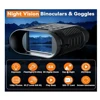 Mini Binocular Night Vision Device High Definition 4K 48MP Outdoor Infrared 8X Digital Zoom Binoculars Infrared Hunting 6