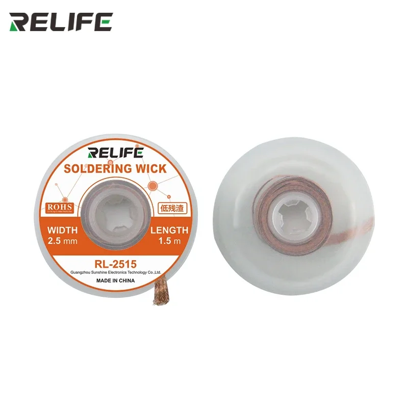 RELIFE 납땜 심지 납땜 제거 브레이드 납땜 제거기 와이어, PCB 주석 제거 용접 수리 도구 1.5mm 2mm 2.5mm 3mm 3.5mm