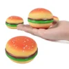 NEW Burger Stress Ball 3D Squishy Hamburger Fidget Toys Silicone Decompression Silicone Squeeze Ball Fidget Sensory Toy 4