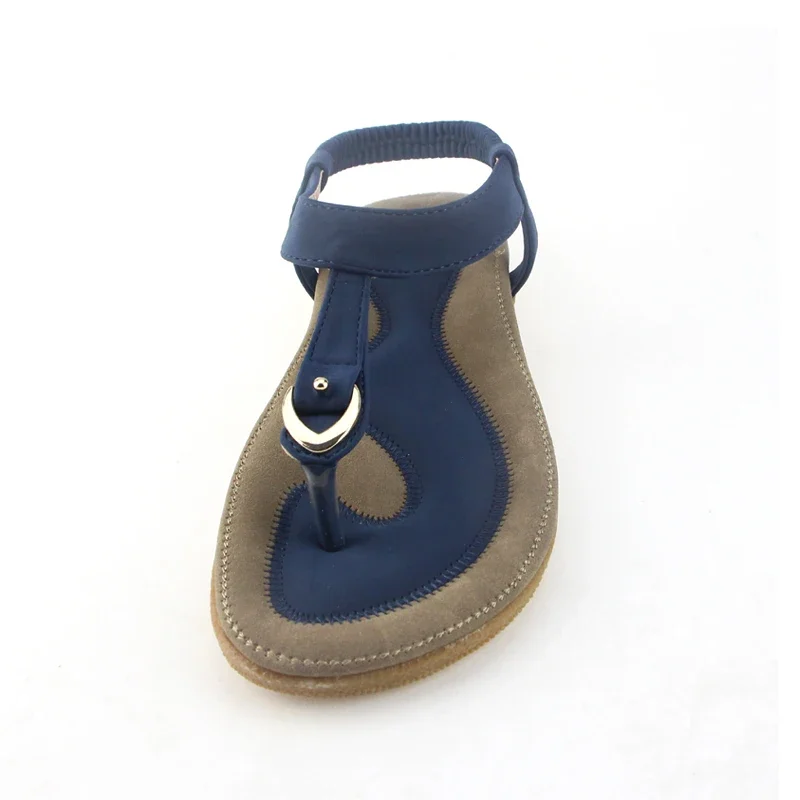 BEYARNE size 35-42 women sandal flat heel summer casual single shoes woman soft bottom slippers sandals women sandals