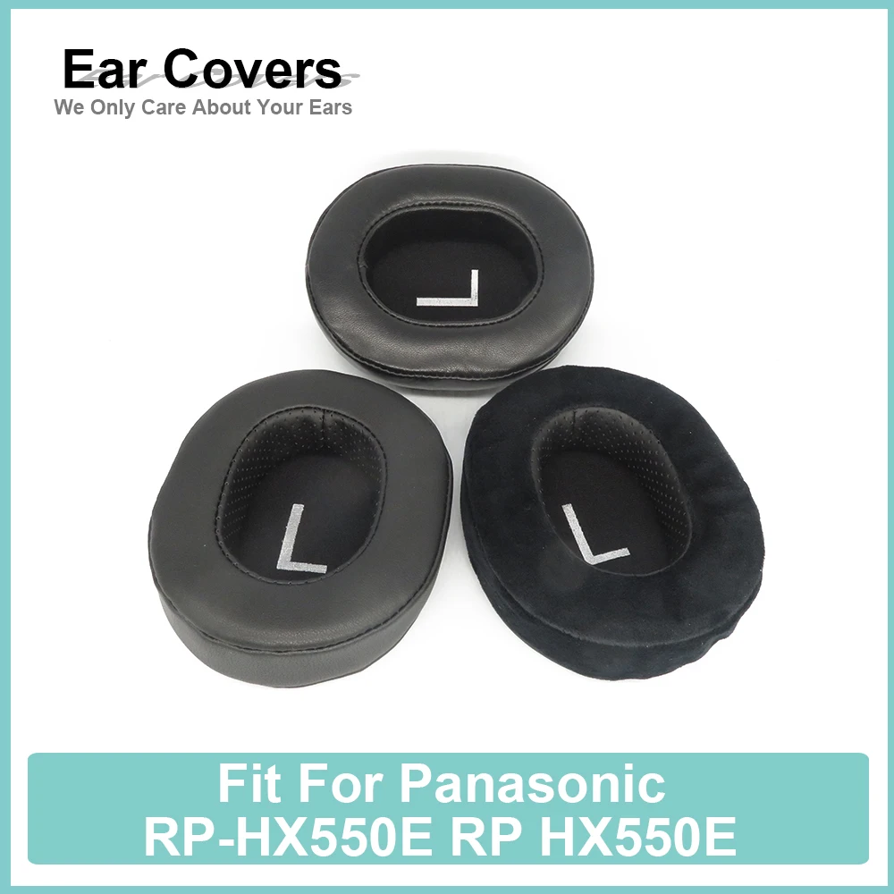 

Earpads For Panasonic RP-HX550E RP HX550E Headphone Earcushions Protein Velour Sheepskin Pads Foam Ear Pads Black Comfortable