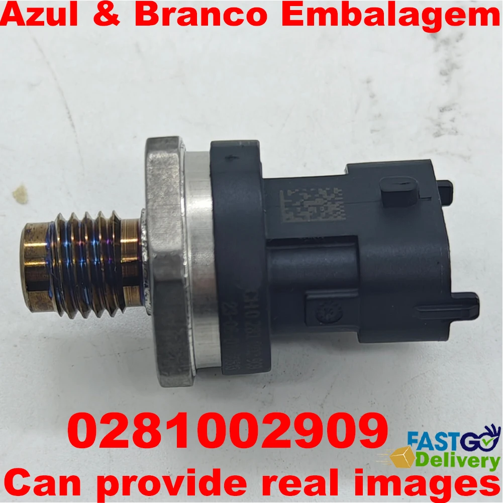 

For B OSCH 0281002909 Box Fuel Rail Pressure Sensors OEM 0281002867 8200600206 HHYUNDAI Tucson KKIA Sportage FFIAT DUCATO