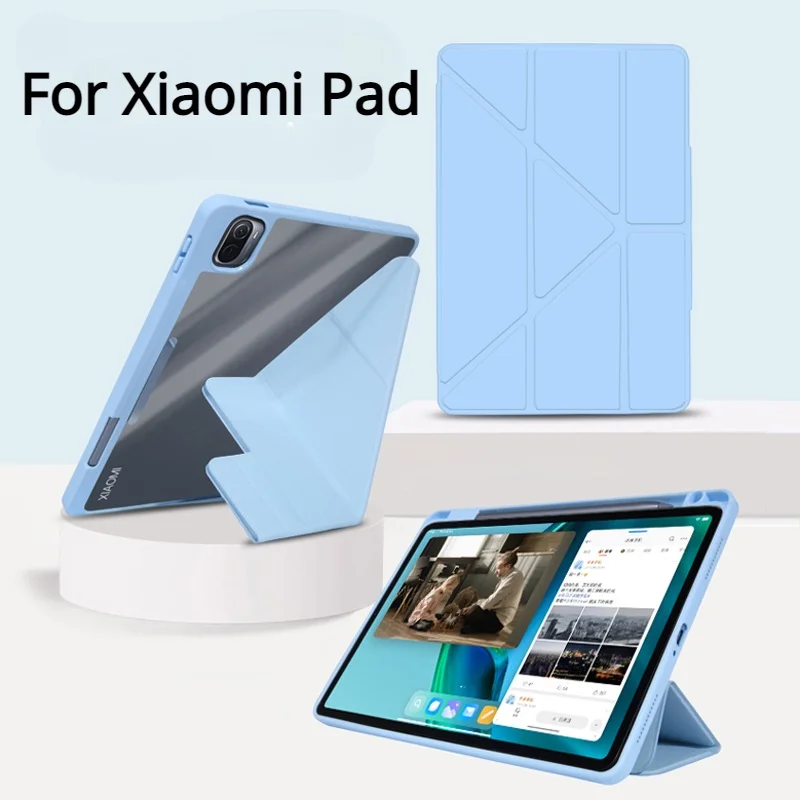 

For Xiaomi Mi Pad 5 Pro 12.4 Case 2023 MiPad 6 11‘’ Tablet Protective Shell Magnetic Stand Cover For RedMi Pad 10.61 inch 2022