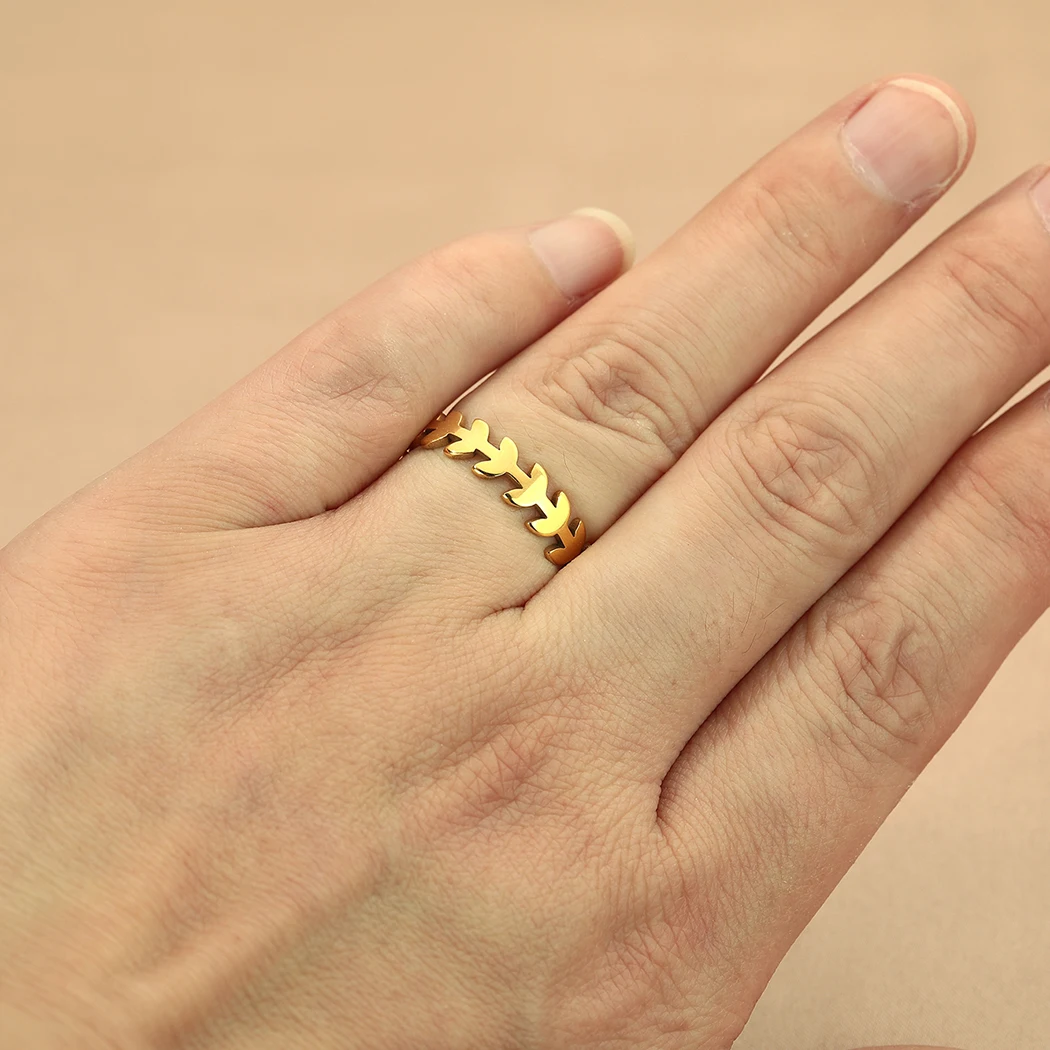 Anillo Geométrico de Flor y Hoja Vintage (Acero Inoxidable Dorado) S8c97b3303cec42a7af85ea7fb4224cdcr