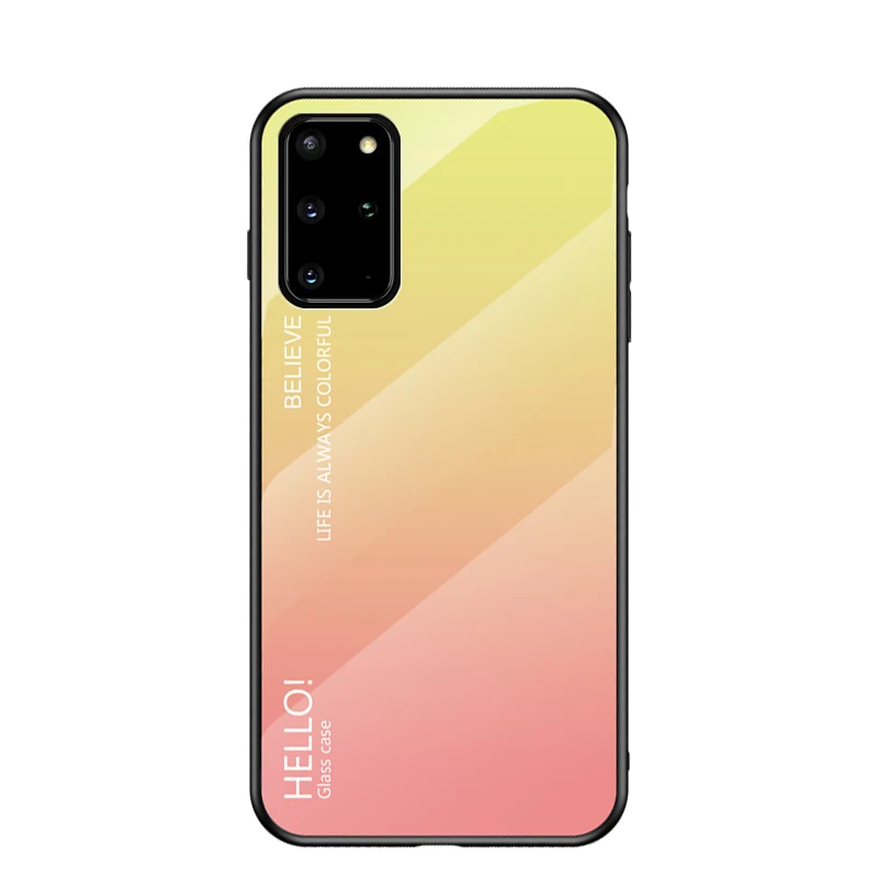 Colorful Gradient Tempered Glass Case Cover
