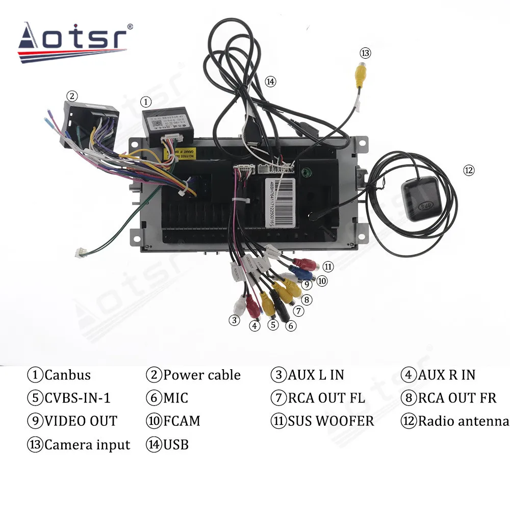 Radio de coche estéreo estilo T unidad principal de repuesto para Ford  Focus 2012-2018, Android 12 integrado Apple Carplay Android Auto navegación  GPS