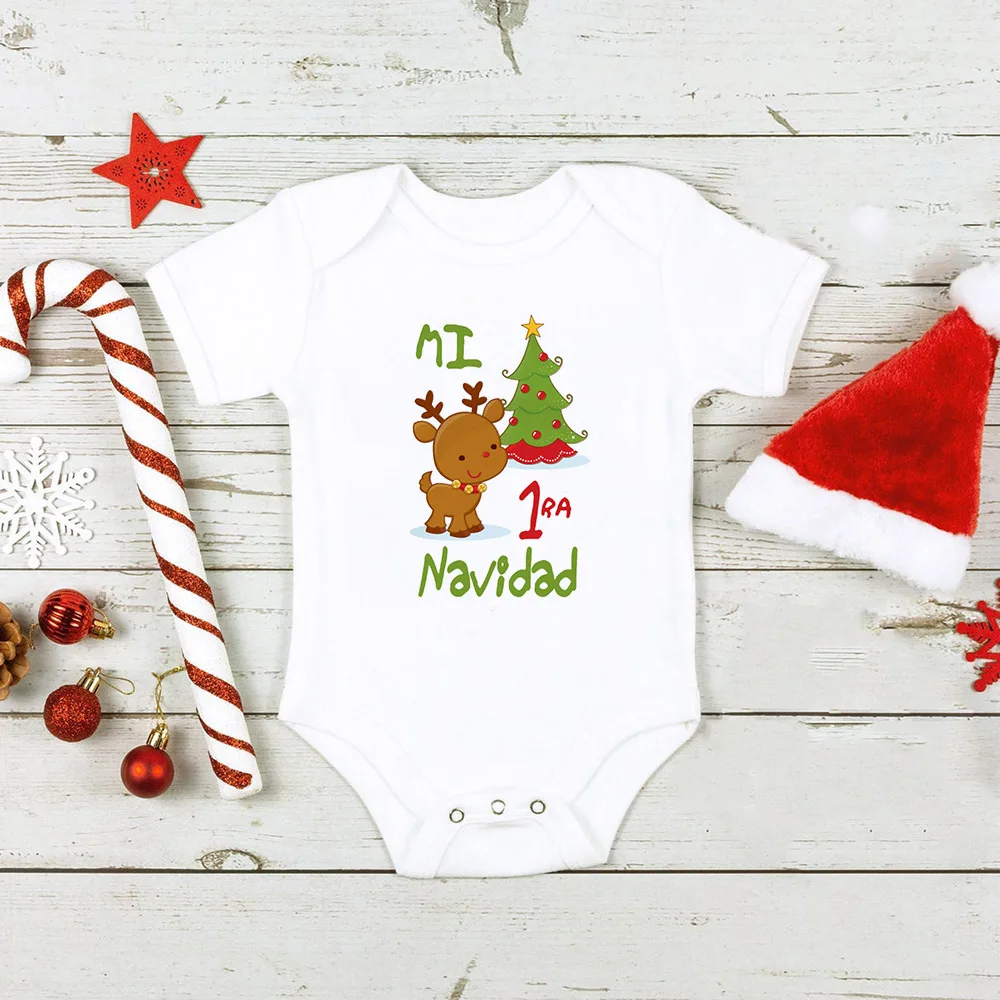 Mi 1ra-peleles de Navidad para bebé, ropa de Navidad y Año Nuevo, mono de para niño niña - AliExpress