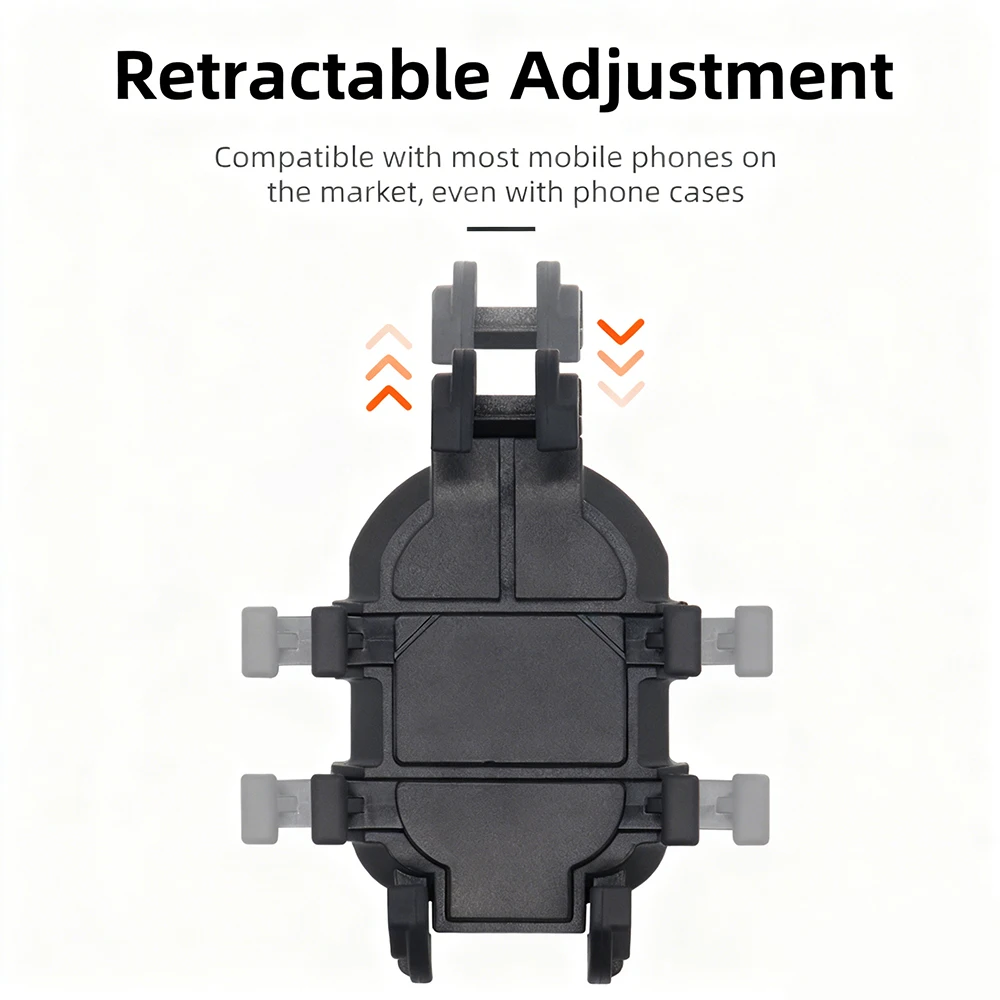 Motorcycle Mobile Phone Holder Shockproof Adjustable Handlebar Mirror Mount GPS Bracket For Motorbike Scooter ATV