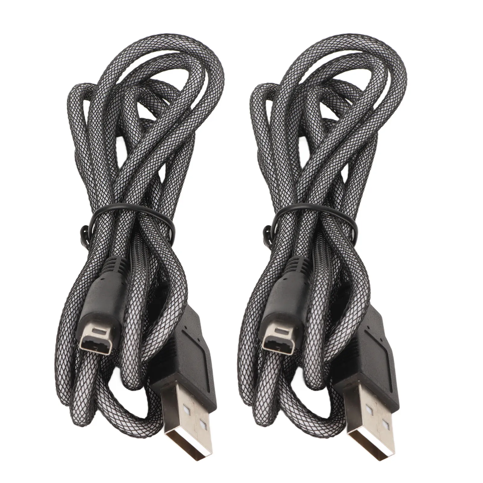 2Pcs 3DS USB Cable 5ft Prevent Loss 3DS Power Charging While Playing for 3DS XL for 3DS for New 2DSXL