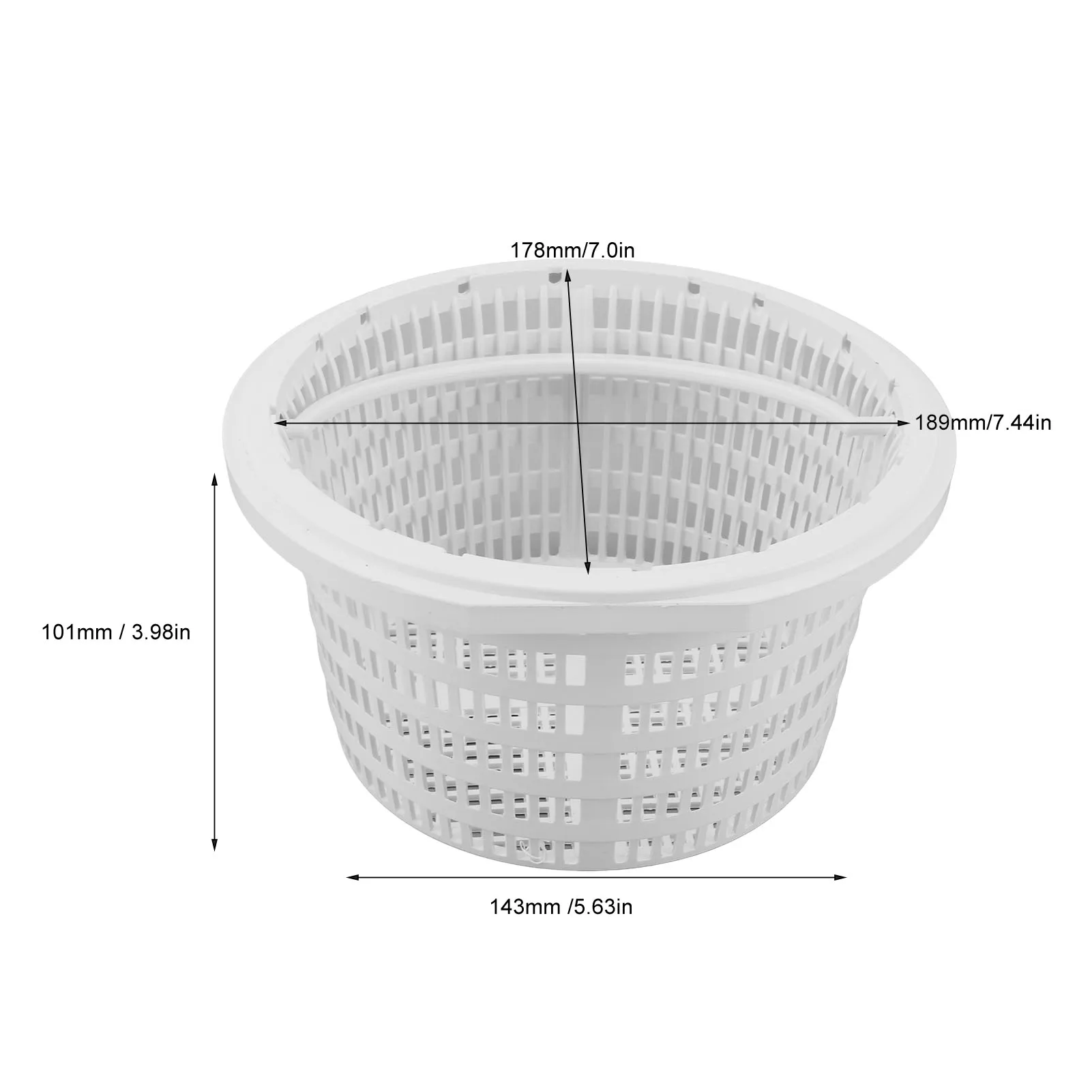 Skimmer Baskets Rugged Wear Resistant Efficient Cleaning Filter Basket with Handle For Hayward SP1091LX