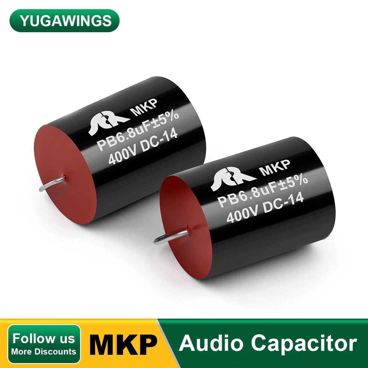 2PcsAudioAmplifierCapacitorMKPFrequencyDividedAudioCapacitor
