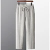 Autumn Winter 100% merino Wool Men's Wool Pants Thickened Knitted Long Pants Slim Fitting Solid Color Warm Flat Corner Pants 1