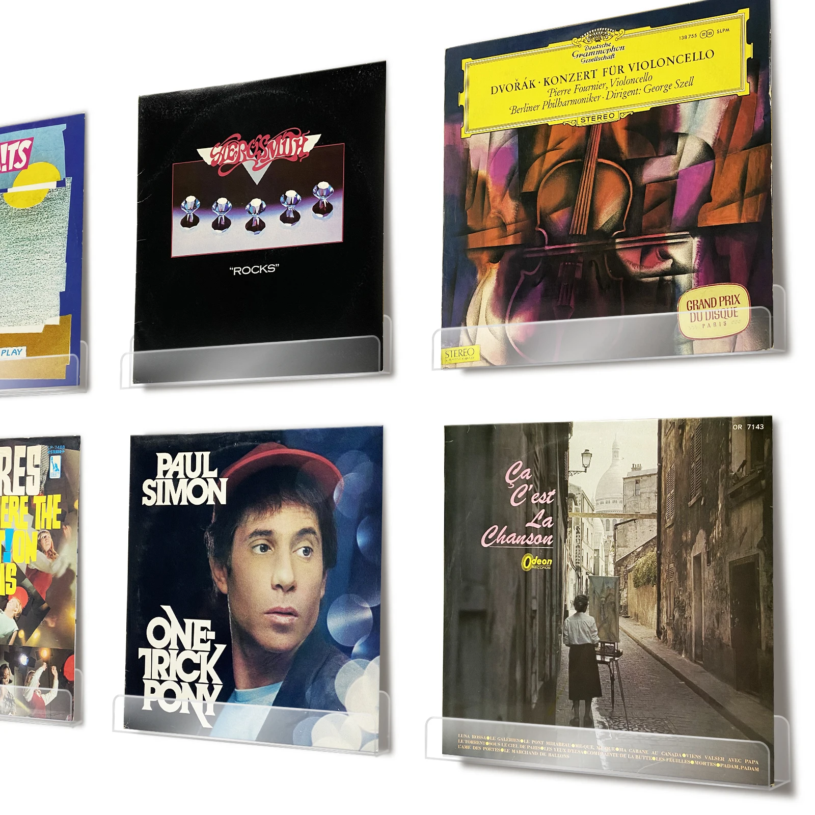 Transparent Acrylic Wall Mounted Bracket Vinyl Record Display Shelf Book Placement Rack Modern Livingroom Decoration Accessories