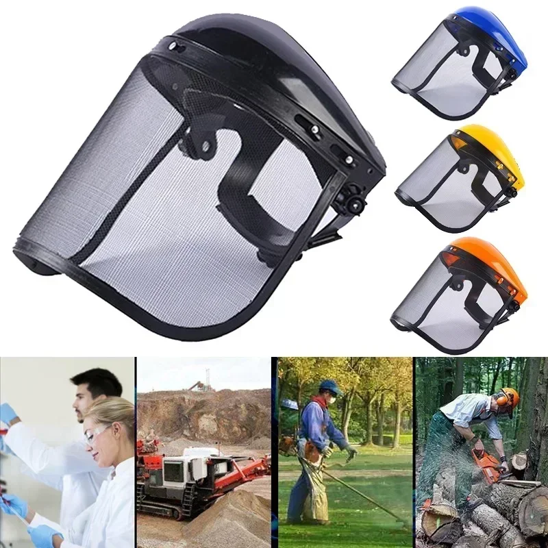 Face Protector Splash Prevention Electric Cutting Gardening Protection Mesh Face Shield Protective Mask Chainsaw Helmet Safety Helmet