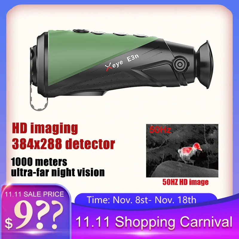 

InfiRay E3N Hunting Night Vision Handheld Thermal Monocular Camera for Wild Hunting Boar Wolf Rabbit and Outdoor Observation