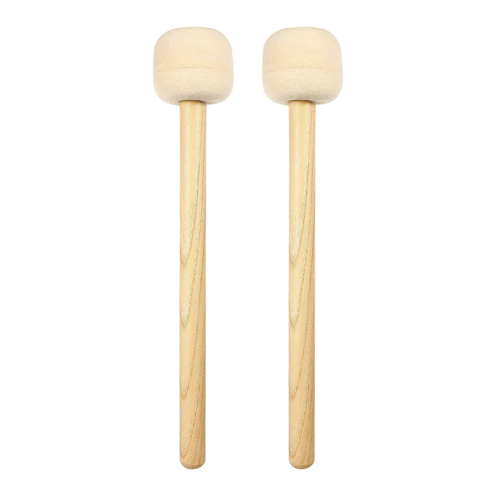 2PcsWoolFeltDrumstickBassDrumMalletsMarchingBandMarchingBand