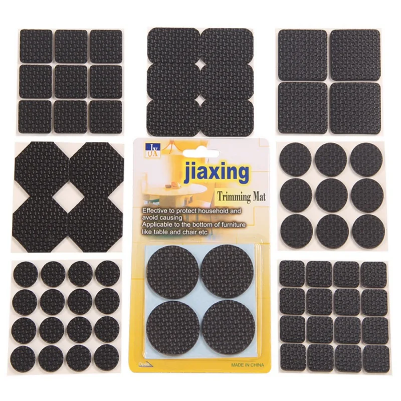 1/4/9/16PCS Soft Bumper Chair Fitting Thicken Self-adhesive Floor Protector Anti-slip Mat Rub Furniture Leg Pads Wall Sticker