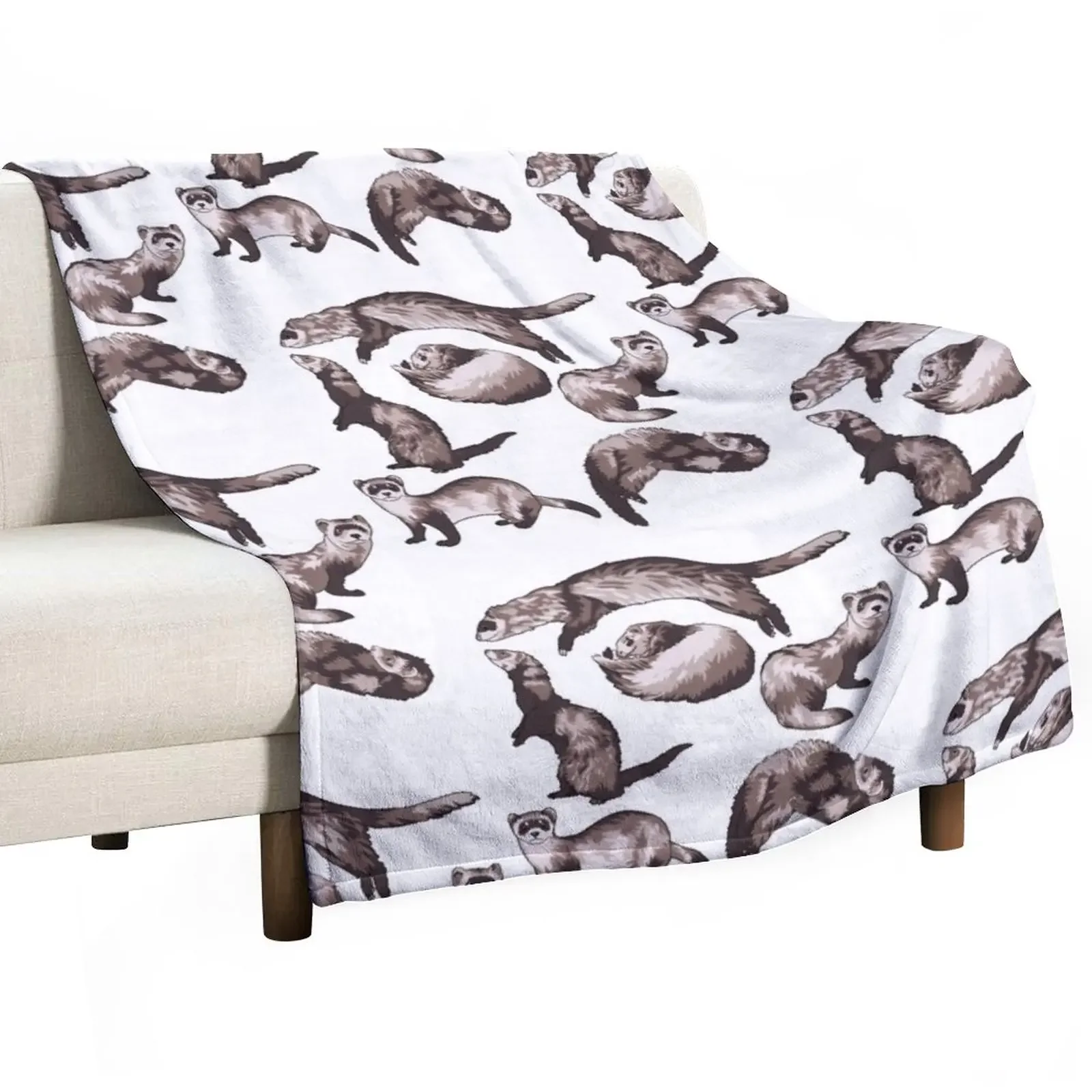 

ferrets Throw Blanket blankets and throws halloween Blankets