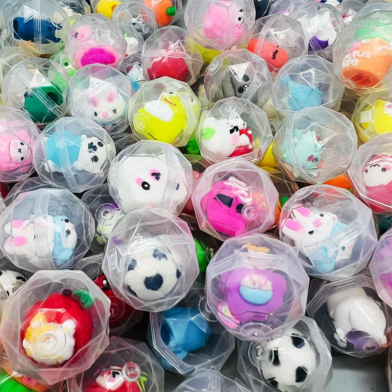 32mm Transparent Twisted Egg Capsule Ball Mini Claw Machine Toys Accessories Kids Cartoon Arcade Crane Doll Machine Prize Gifts 4