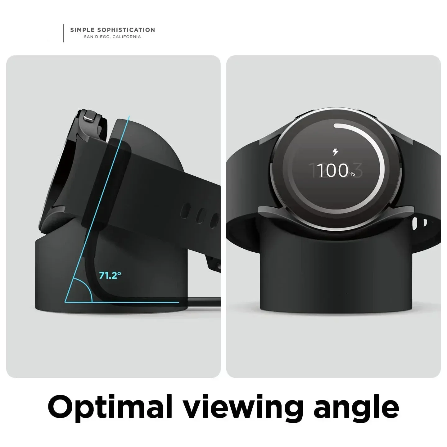 Galaxy Watch Charger Stand Compatible with Samsung Galaxy Watch 7 6 5 40 44 46mm 5Pro