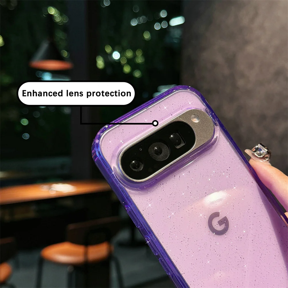 Luxury Bling Shining Glitter Clear Candy Case - Starry Sky Transparent Shockproof Cover